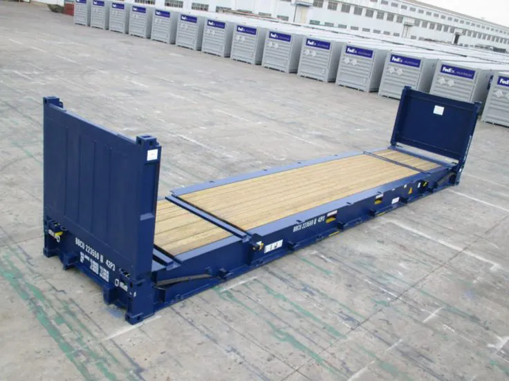 20ft flat rack conex box