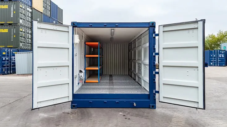 20ft open side conex box