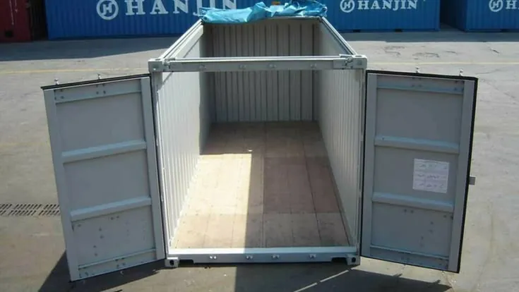 20ft open top conex box